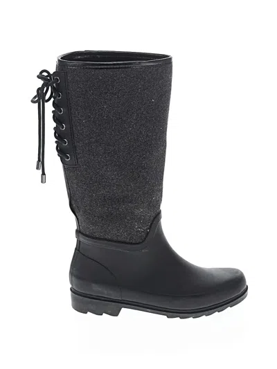 Pre-owned Nine West Rain Boots In Black