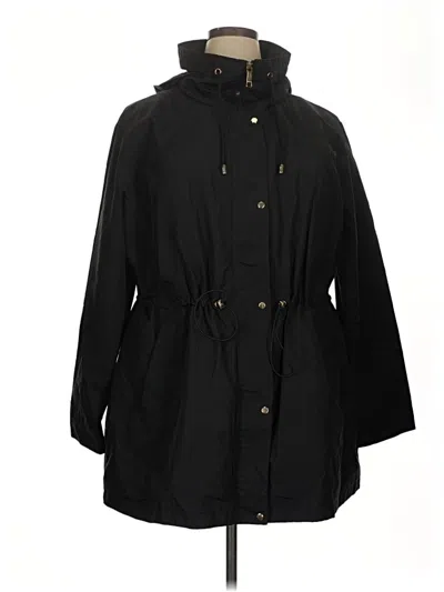 Pre-owned Nine West Raincoat In Black
