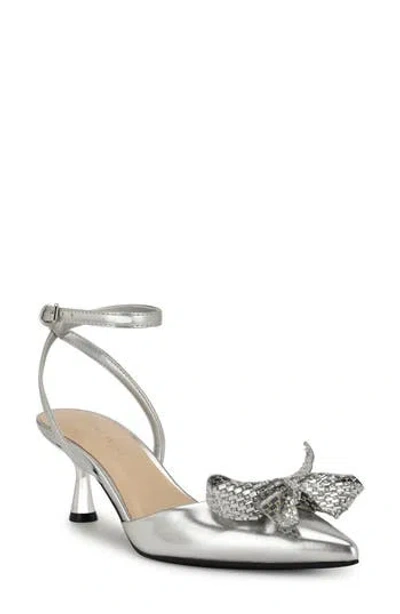 Nine West Raisun Pump In Silver
