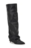 Nine West Wnrandee3 Womens Covered Heel Manmade Over-the-knee Boots In Black