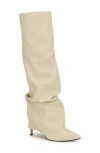 Nine West Women's Randee Pointy Toe Slouchy Knee High Boots In Ivory