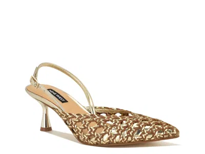 Nine West Randela Mule Pump In Gold