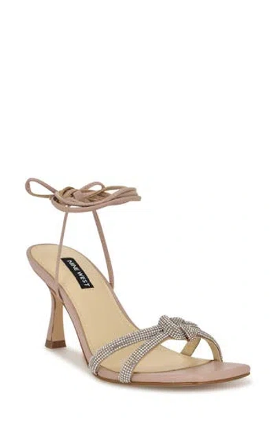 Nine West Raqchel Ankle Wrap Sandal In Neutral