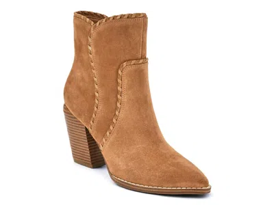 Nine West Raxton Western Bootie In Brown