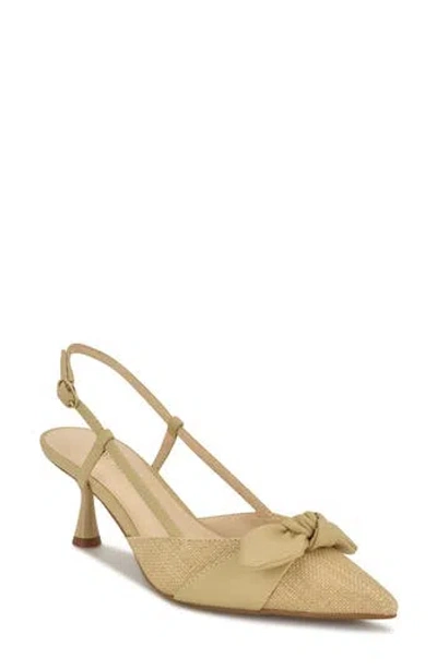 Nine West Reaba Slingback Sandal In Neutral