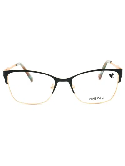 Nine West Rectangular Women's Eyeglasses - Nw1106n Style In Gold