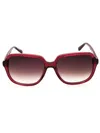 Nine West Rectangular Women's Sunglasses In Red