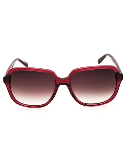 Nine West Rectangular Women's Sunglasses In Red