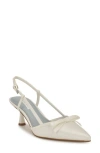 Nine West Women's Reega Tapered Heel Slingback Pumps In White