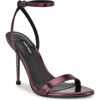 Nine West Reina Ankle Strap Sandal In Red