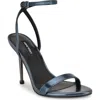 Nine West Reina Ankle Strap Sandal In Blue