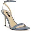 Nine West Reina Ankle Strap Sandal In Light Blue