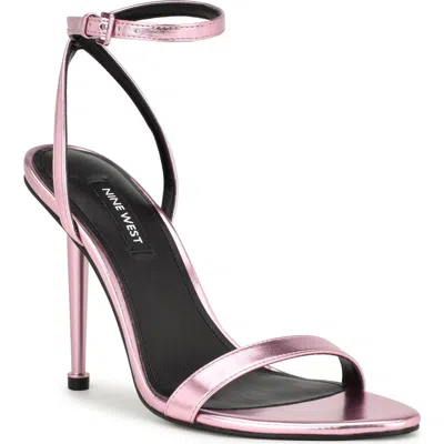 Nine West Reina Ankle Strap Sandal In Light Pink