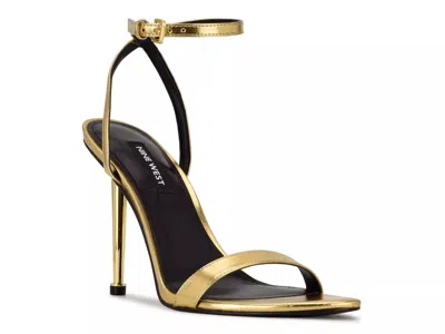 Nine West Reina Sandal In Gold Metallic