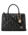 Nine West Removable Strap Rue Satchel Bag In Black