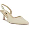 Nine West Renela Pointed Toe Slingback Pump In Ivory