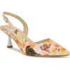 Nine West Renela Pointed Toe Slingback Pump In White 140
