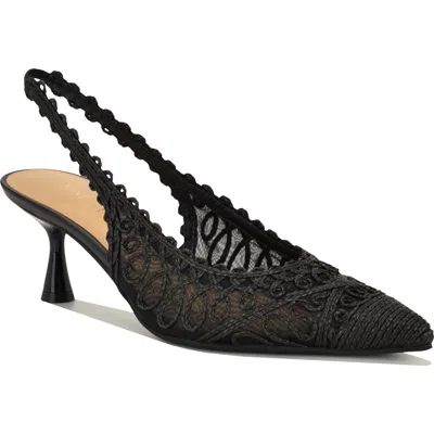 Nine West Ressa Pointed Toe Slingback Pump In Black