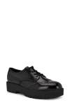 Nine West Resttin Wingtip Platform Derby In Black Patent