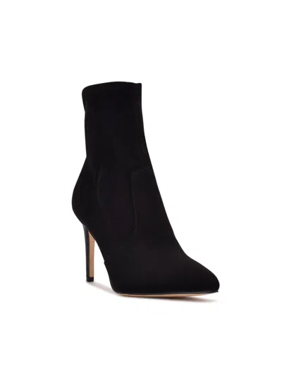 Nine West Reves 2 Womens Faux Suede Pull-on Pumps In Black