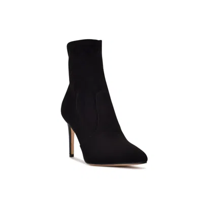 Nine West Women's Danise Pointy Toe Stiletto Dress Boots In Black- Faux Suede
