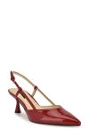 Nine West Women's Rhonda Tapered Heel Slingback Pumps In Red Patent