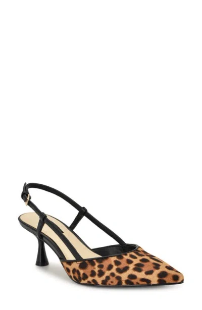 NINE WEST NINE WEST RHONDA SLINGBACK POINTED TOE KITTEN HEEL PUMP