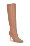 Nine West Women's Richy Wide Calf Pointy Toe Knee High Boots In Beige