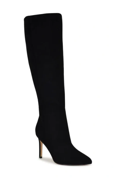 Nine West Richy Pointed Toe Knee High Boot In Black