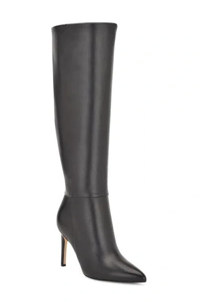 Nine West Richy Pointed Toe Knee High Boot In Black