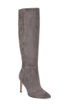 Nine West Gerty Pointed Toe Knee High Boot In Gray