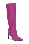 Nine West Women's Richy Pointy Toe Knee High Boots In Pink
