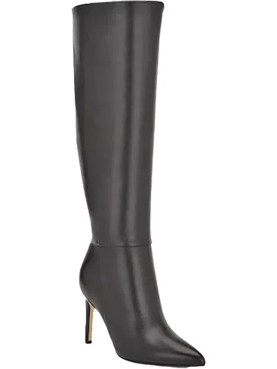 NINE WEST RICHY WOMENS LEATHER DRESSY KNEE-HIGH BOOTS