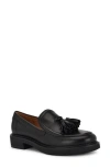 Nine West Womens Tassel Leather Loafers In Black