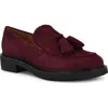 Nine West Women's Roker Slip-on Round Toe Casual Loafers In Dark Red