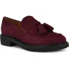 Nine West Women's Roker Slip-on Round Toe Casual Loafers In Dark Red