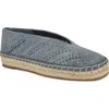 Nine West Rorie Woven Espadrille In Medium Blue