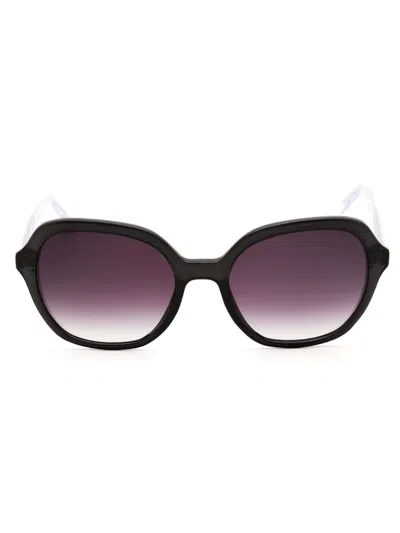 Nine West Round Mini Women's Sunglasses In Animal Print