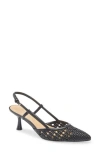 Nine West Rowen Pointed Toe Slingback Pump In Black