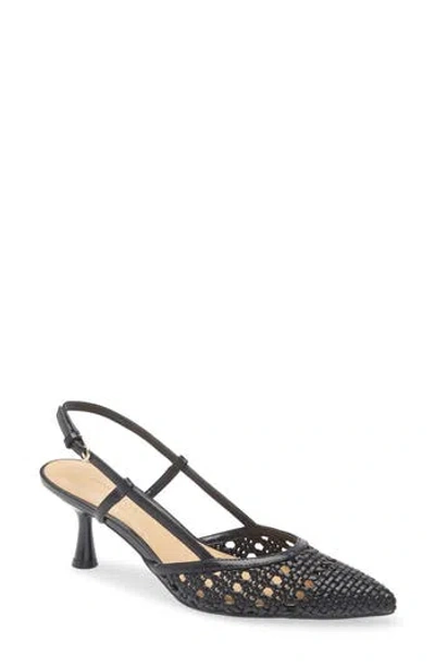 Nine West Rowen Pointed Toe Slingback Pump In Black