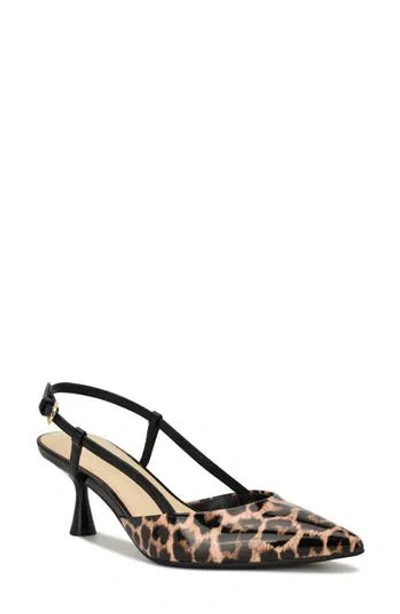 Nine West Rowen Slingback Pump In Animal Print