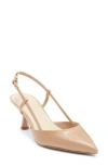 Nine West Rowen Slingback Pump In Neutral