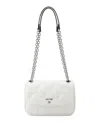 Nine West Rue Chain Convertible Flap Crossbody Bag In Optic White