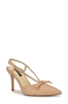 Nine West Ruze Pointed Toe Slingback In Light Natural