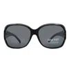 Nine West S03528rnj001 Smoke Rectangular Ladies Sunglasses 10212279.mid Blksmk In Black