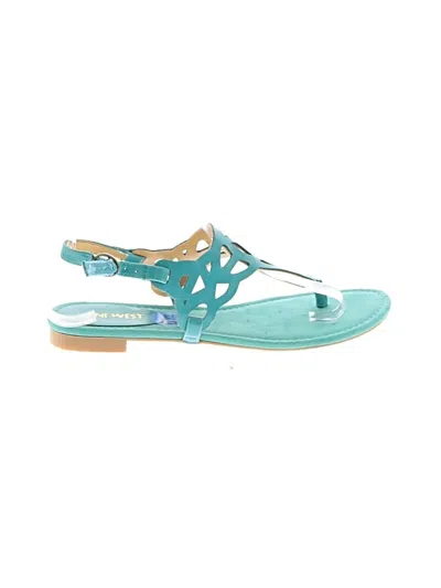 Pre-owned Nine West Sandals In Blue