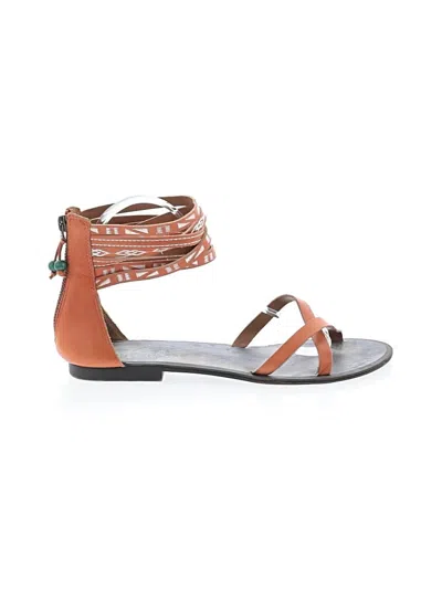 Pre-owned Nine West Sandals In Brown