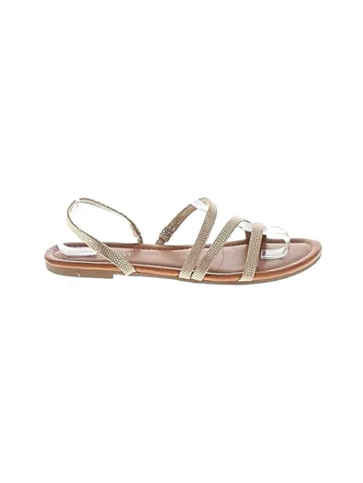 Pre-owned Nine West Sandals In Gold