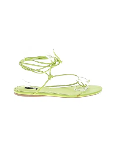 Pre-owned Nine West Sandals In Green