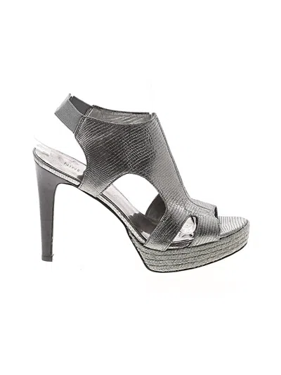 Pre-owned Nine West Sandals In Silver